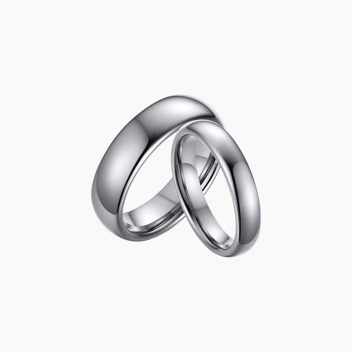 Anel de Casal em Aço de Tungsténio