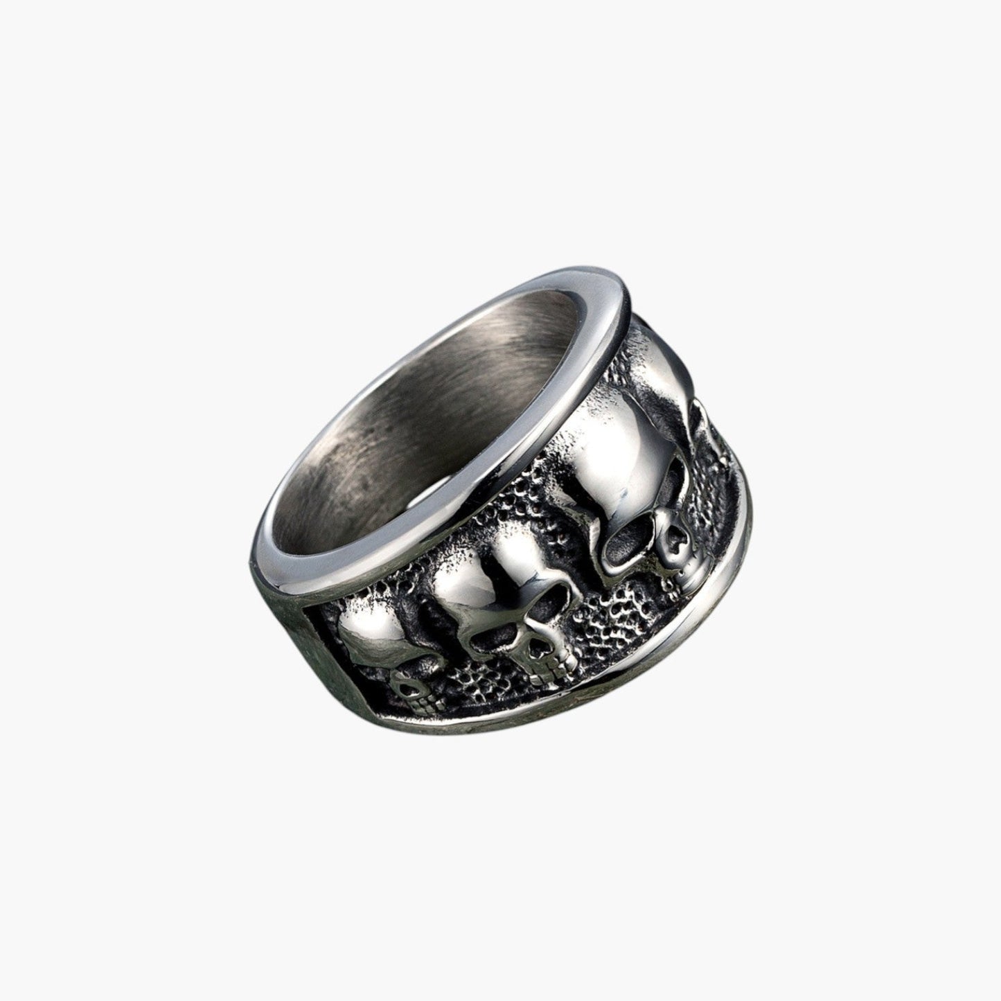 Anel Skull em Aço Inoxidável 316L