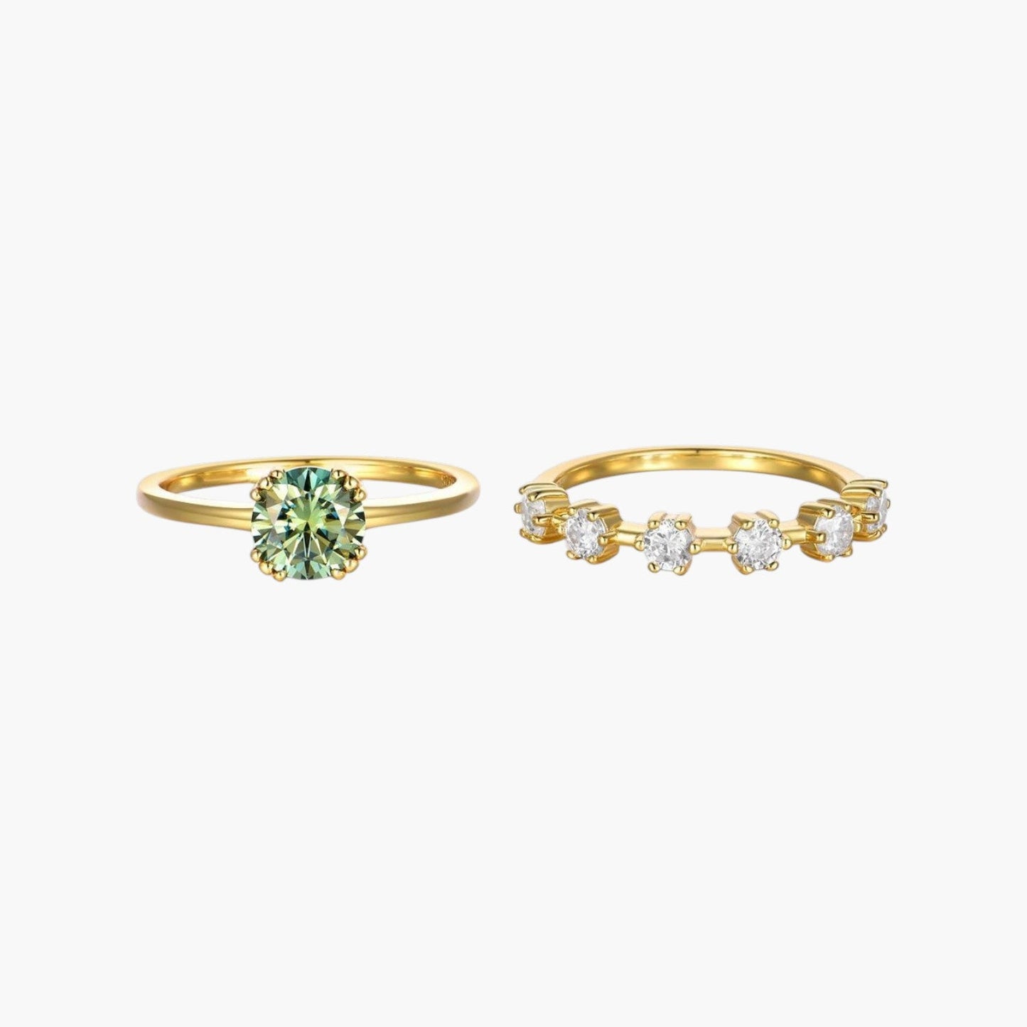 Anel Coração Celeste em Prata de Lei 925 com Moissanite
