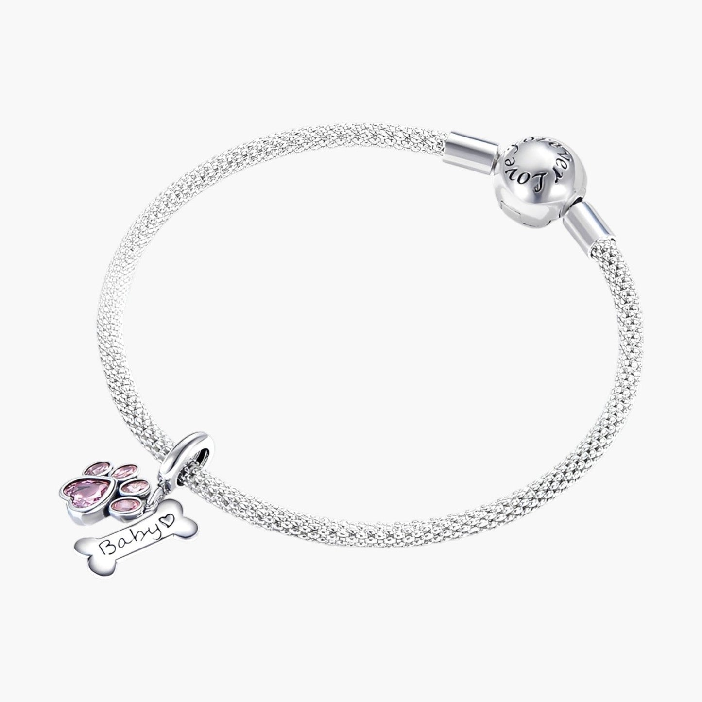 Charm Patinha de Cão em Prata de Lei 925