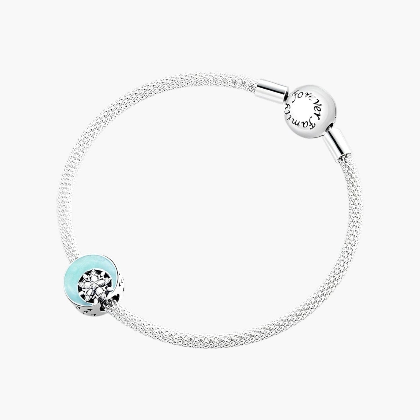 Charm Snow Moon Night em Prata de Lei 925