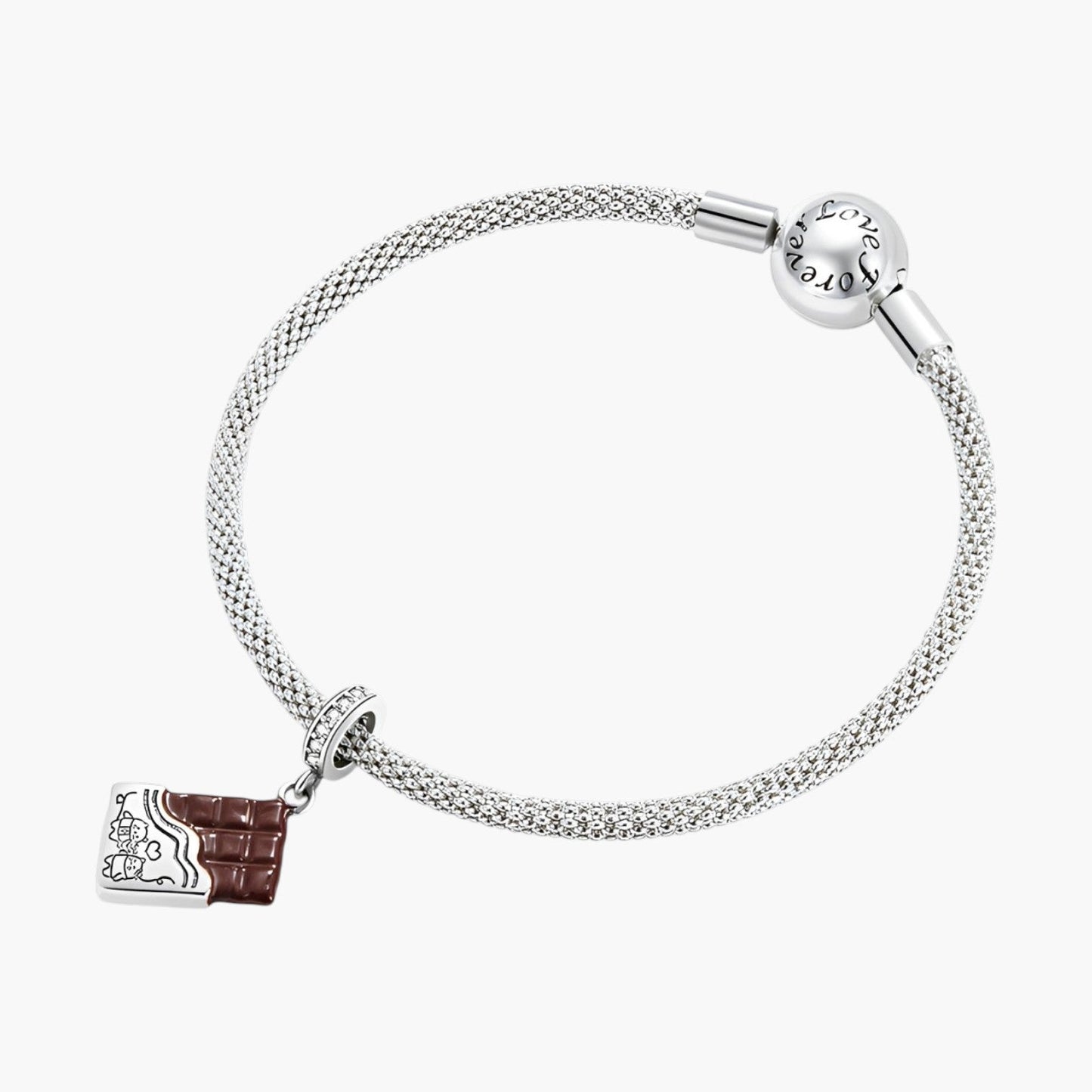 Charm Chocolate em Prata de Lei 925