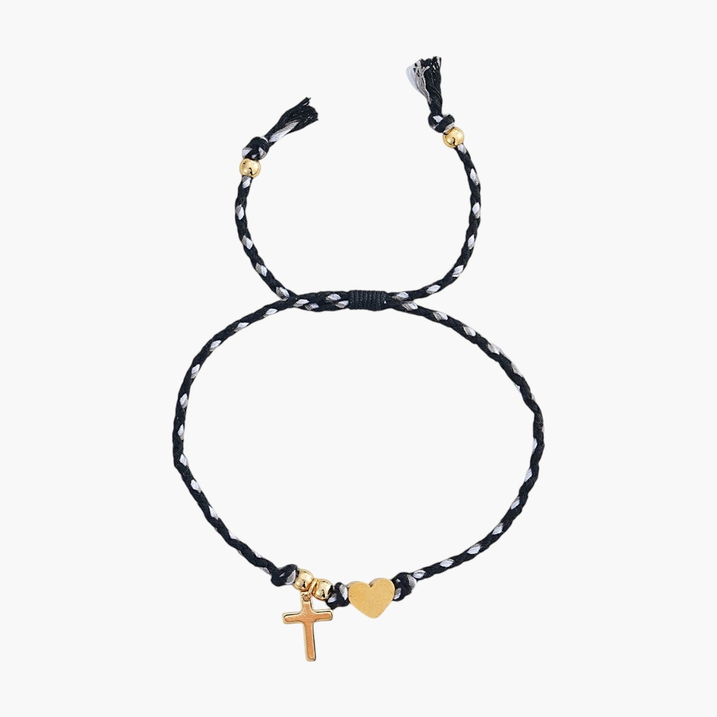 Conjunto de Pulseiras de Corda Entrançada