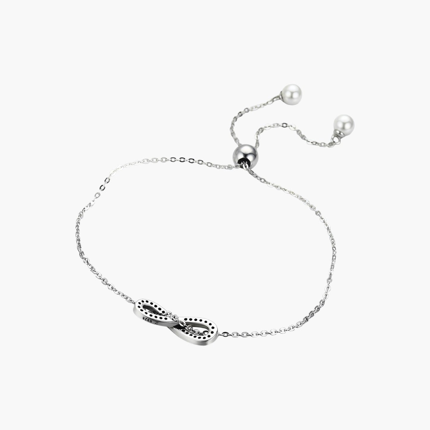 Pulseira em Prata Esterlina 925 com Pendente Infinito