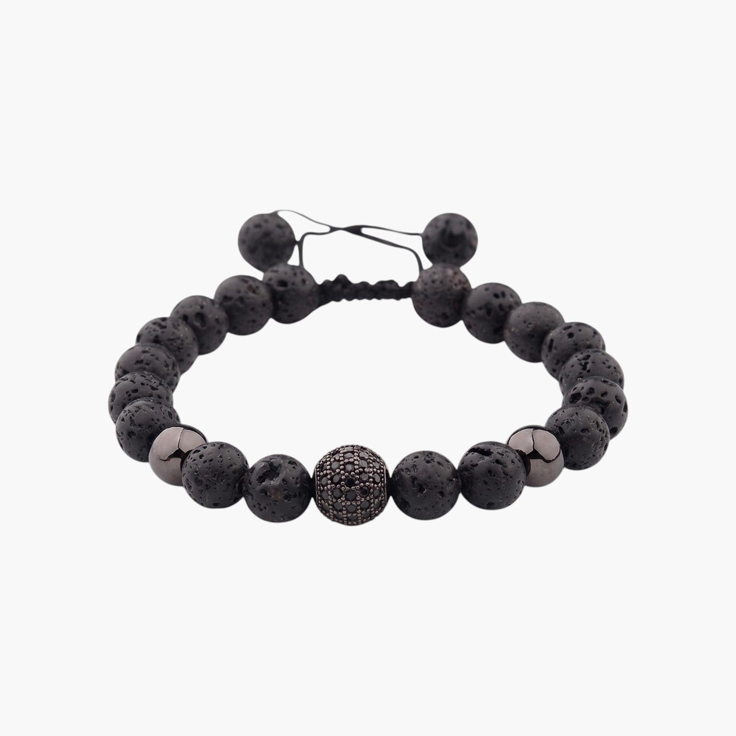Pulseira em Pedra Natural com Detalhes em Zircónia