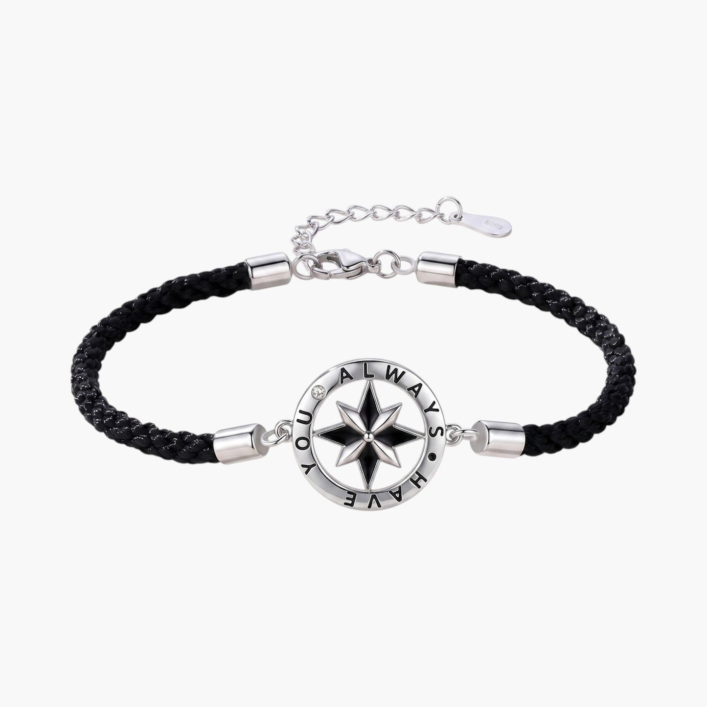Pulseira de Casal com Estrela de Oito Pontas