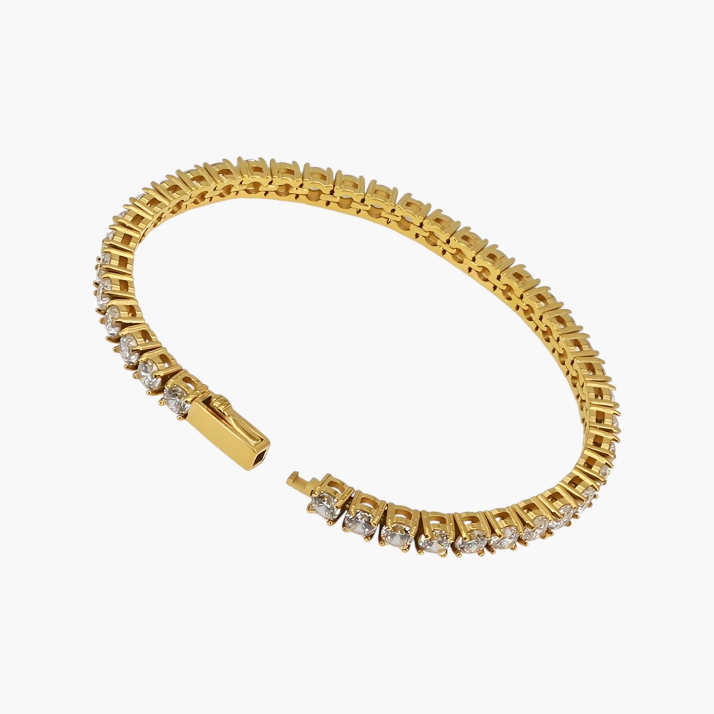 Pulseira Ténis em Aço Inoxidável 316L