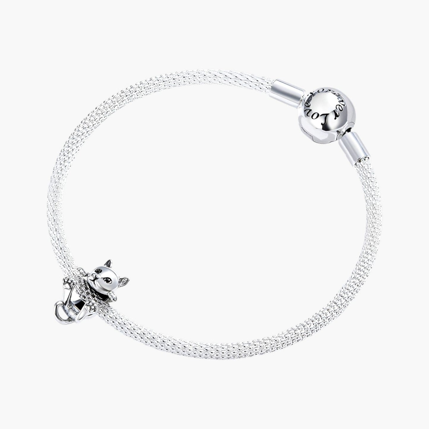 Charm Kitten em Prata de Lei 925