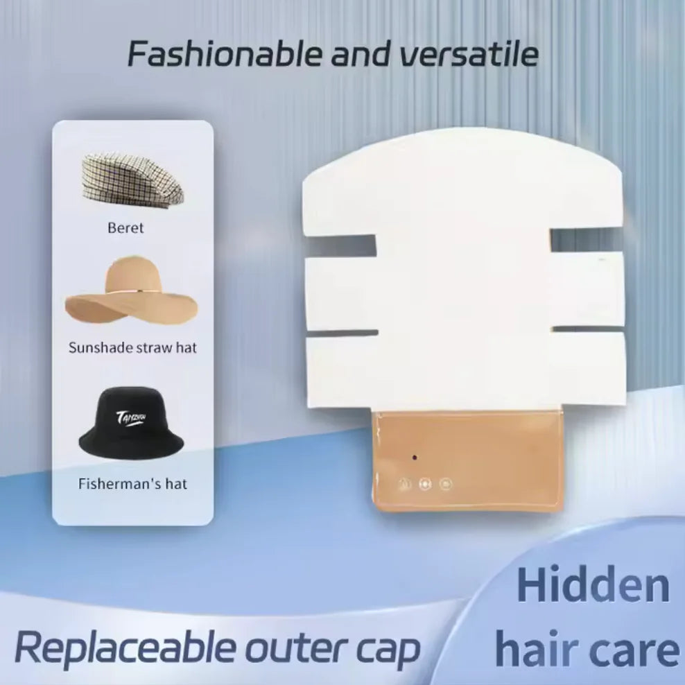 LED Hair Growth Therapy Cap with Red & Blue Light – Stimulates Regrowth and Helps Reduce Chemotherapy-Related Hair Loss