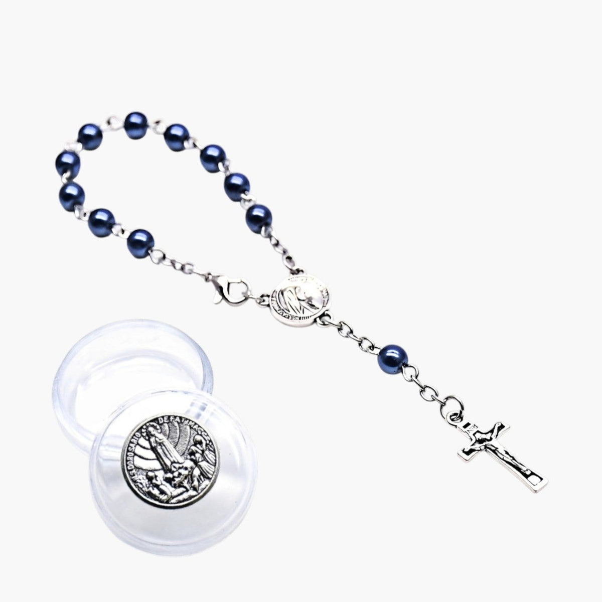 Pulseira Rosário com Cruz