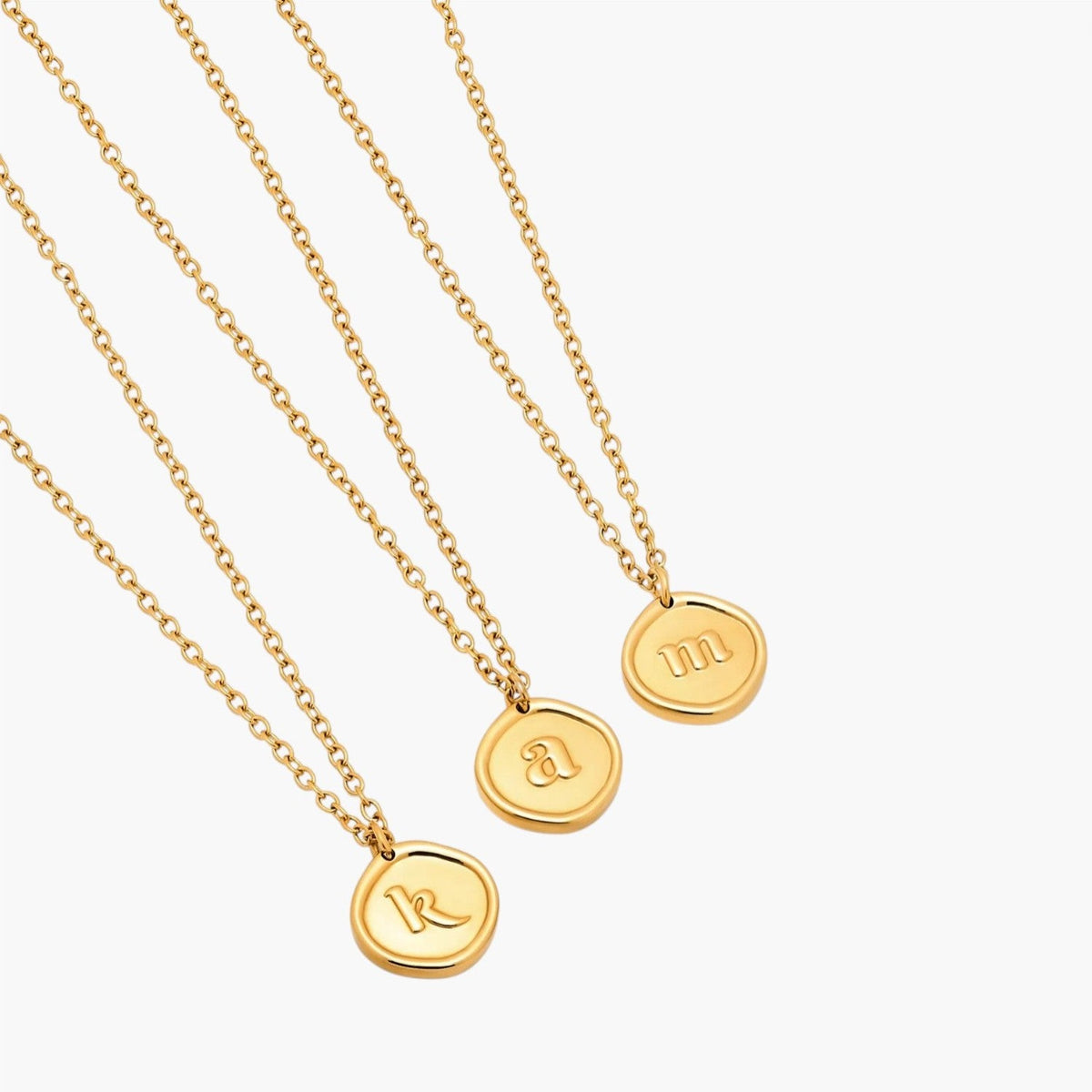 Colar em Aço Inoxidável com Letra Personalizada