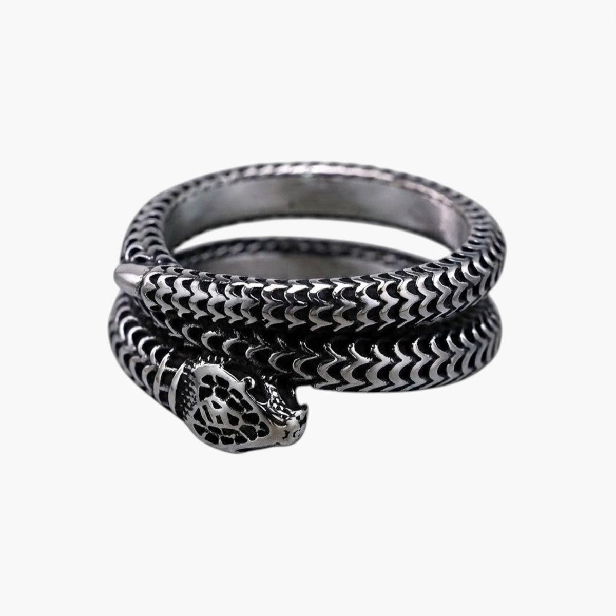 Anel Cobra em Aço Inoxidável