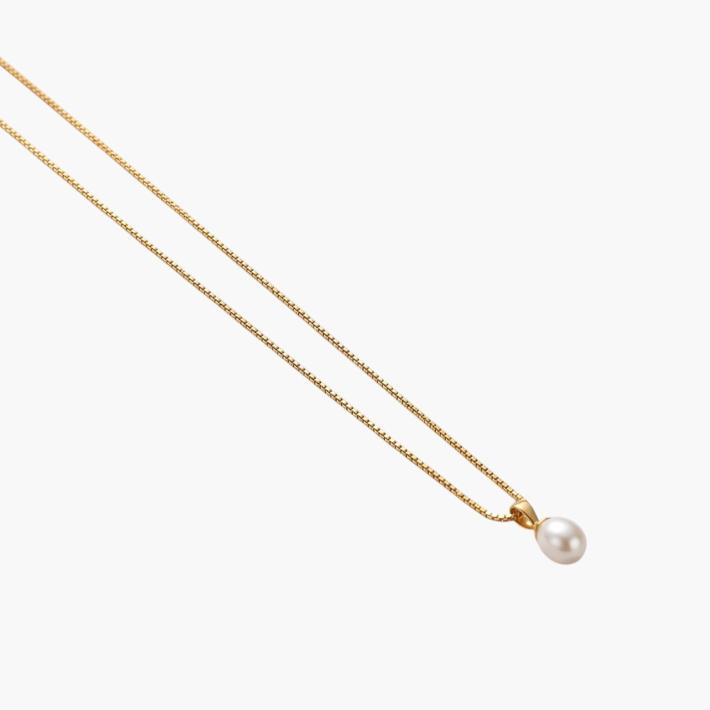 Colar Minimalista com Pérola Gota