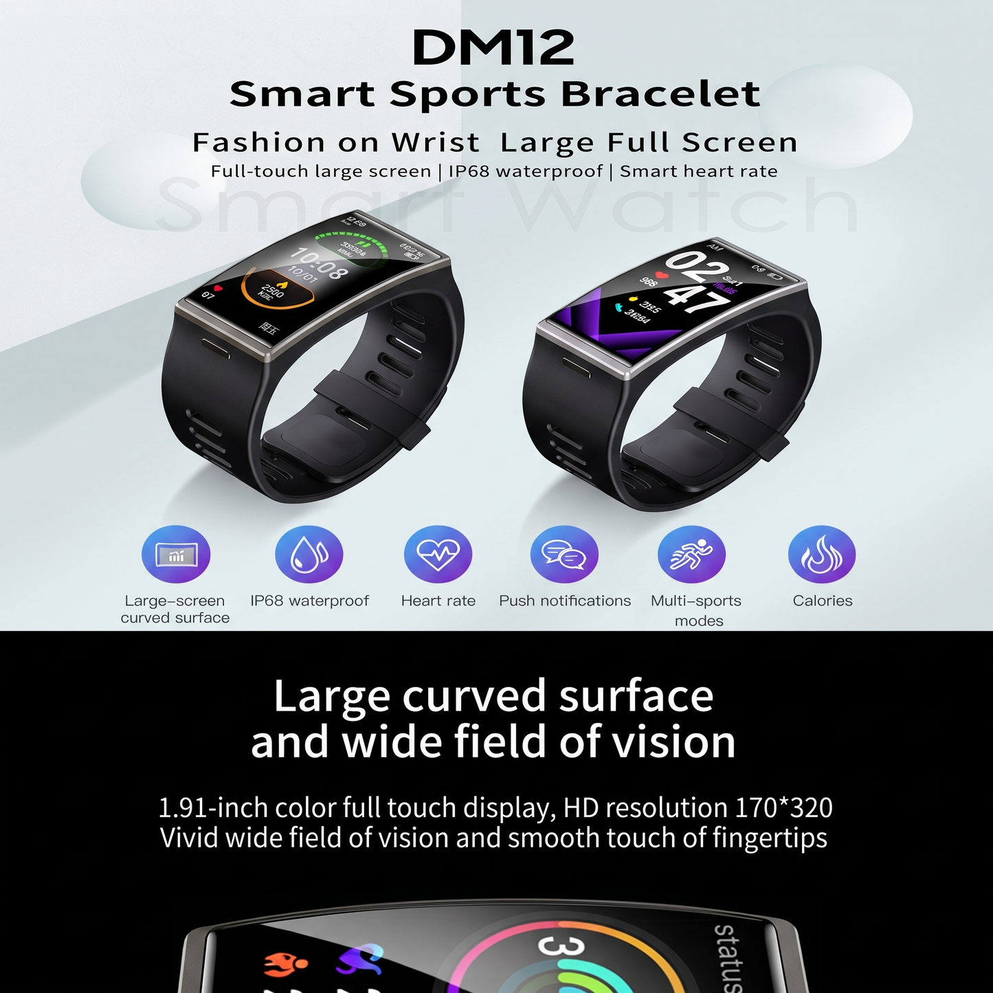 Pulseira Inteligente Active Curve
