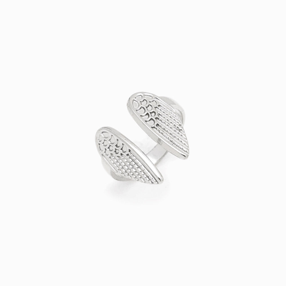 Anel Ajustável Asas de Anjo JZ1250 - Aço Inox