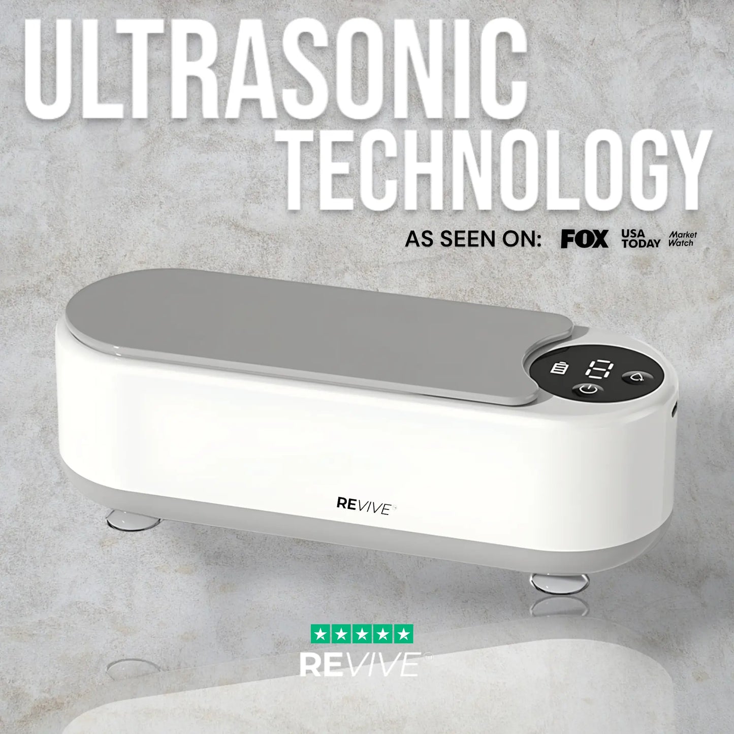 Portable Ultrasonic Cleaner Machine – Retainers, Glasses & Jewelry Washer