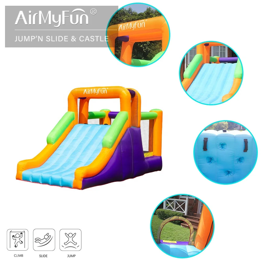 Usa in Stock AirMyFun Playground Funny Kid Toy Jumping Castle Small Slide Inflatable Bounce House for Party
