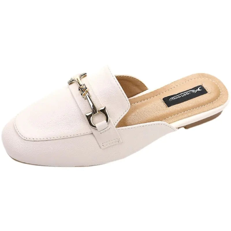 Backless Slippers Flat Sandals