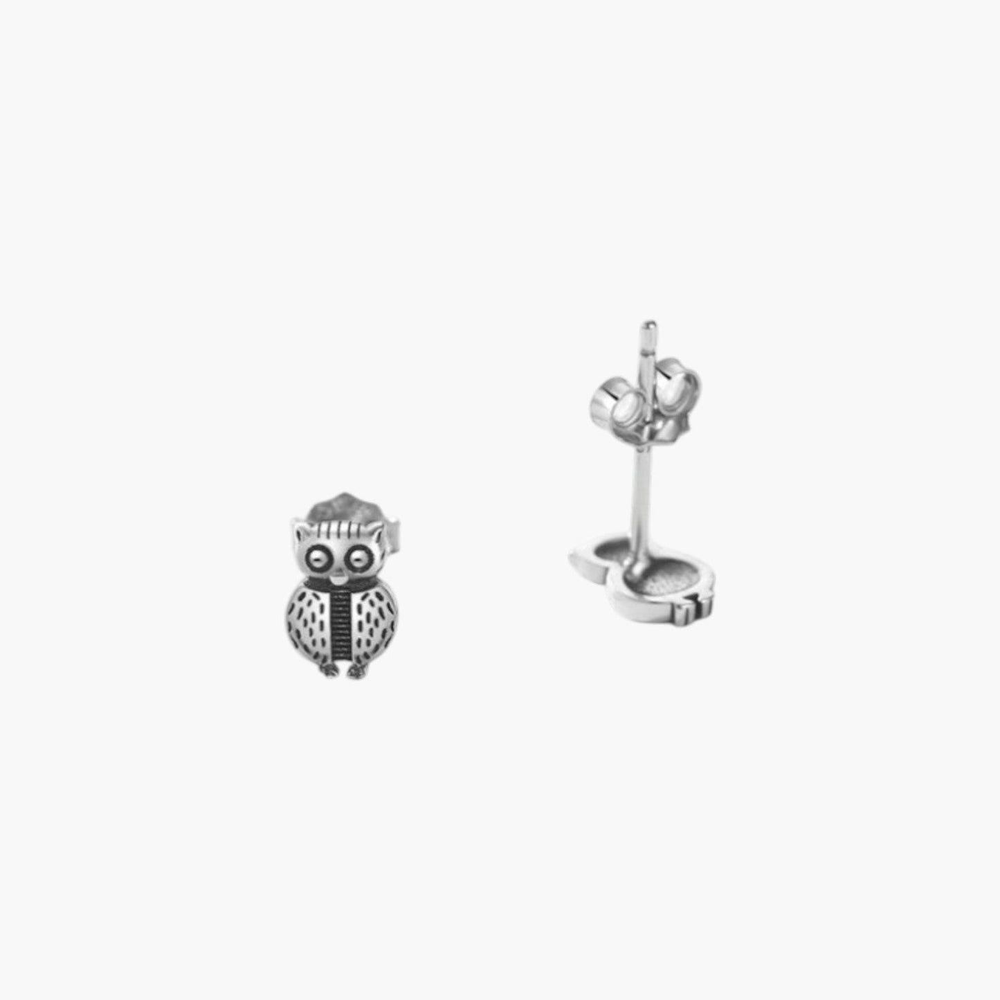 Brincos Owl em Prata 925