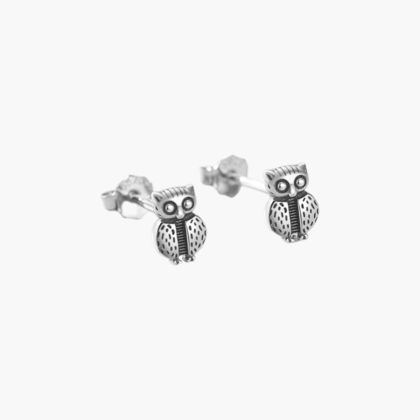 Brincos Owl em Prata 925