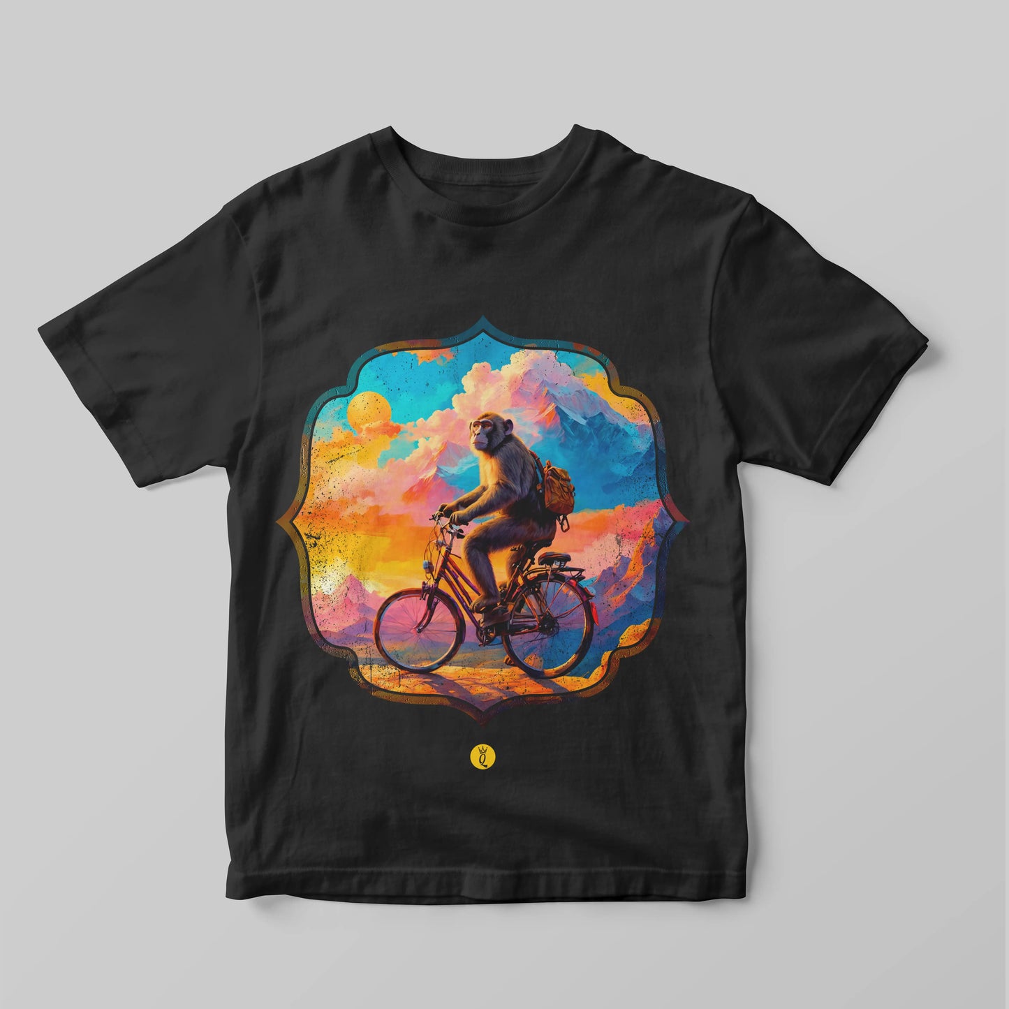 Macaco pedalando AI