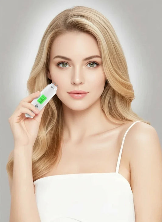 Smart Skin Analyzer Pen – USB Rechargeable Facial Moisture & Oil Tester