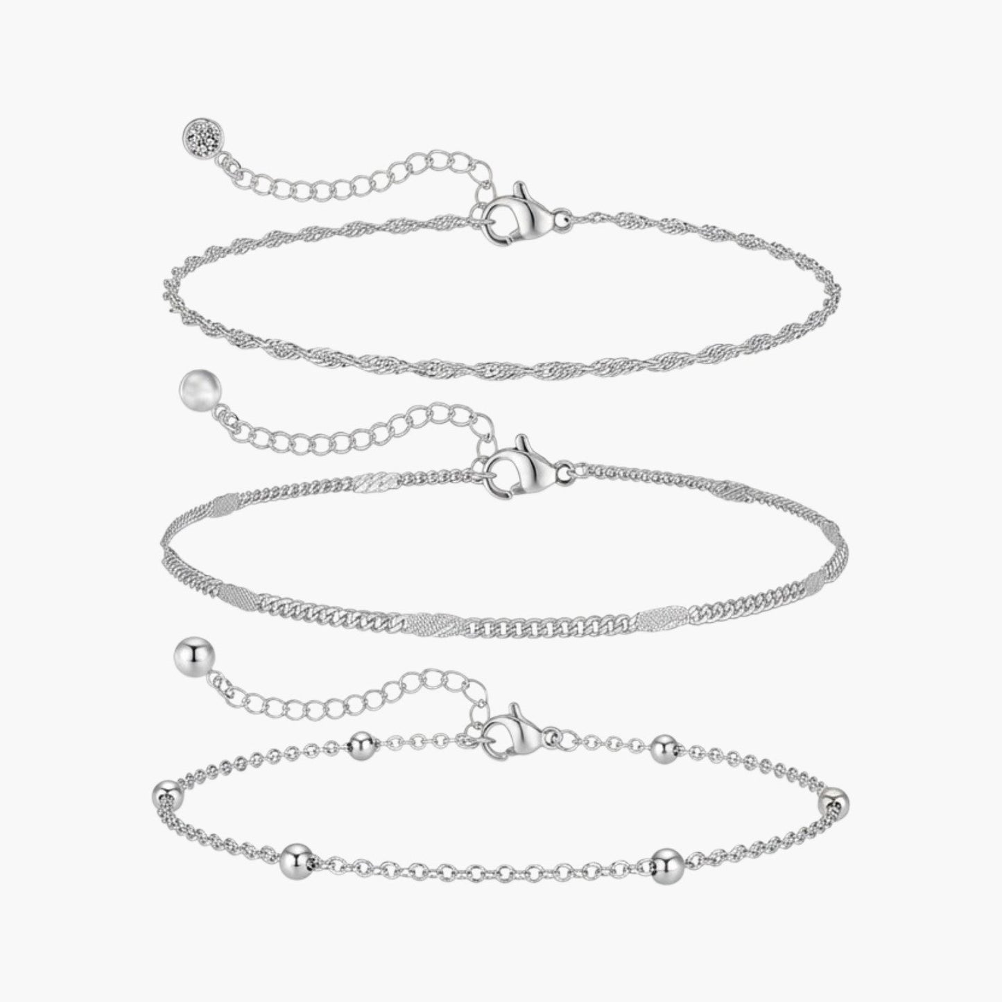 Conjunto de Tornozeleiras Minimalistas