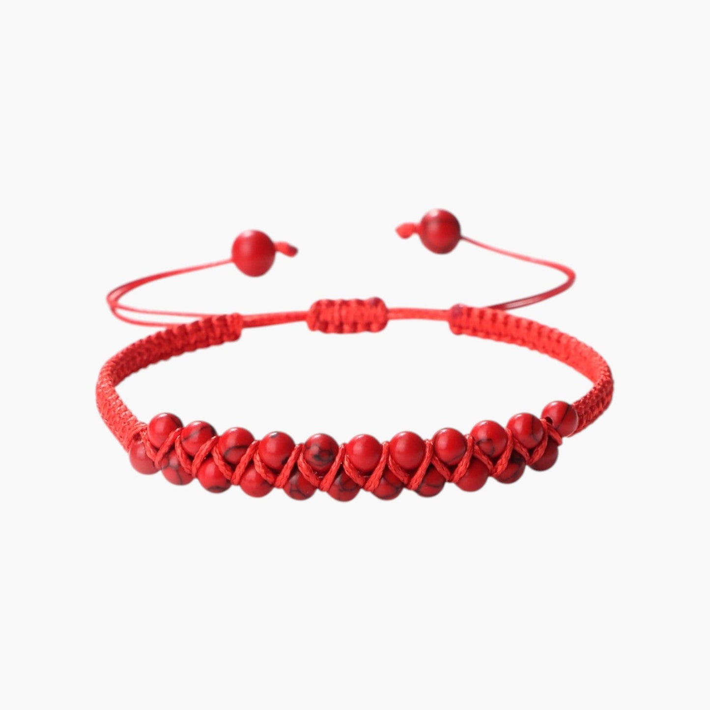 Pulseira Boho em Corda com Pedras Naturais