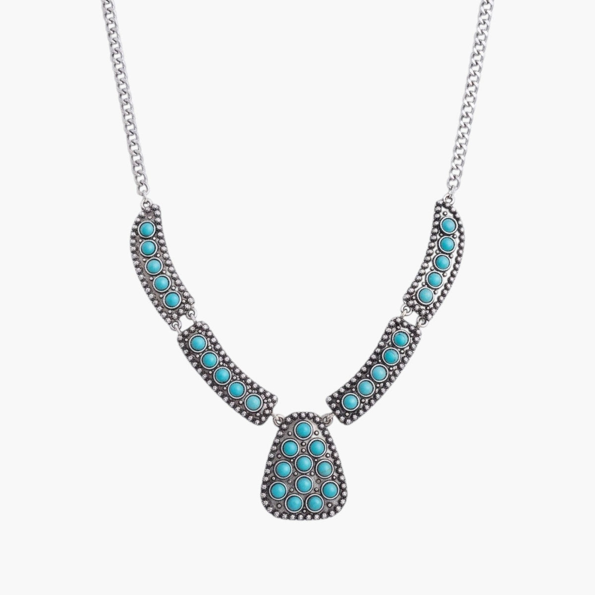 Colar Multicamadas Statement com Pendentes
