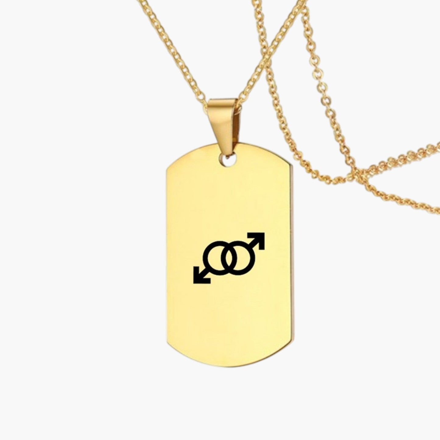 Colar Icon com Símbolo em Aço Inoxidável