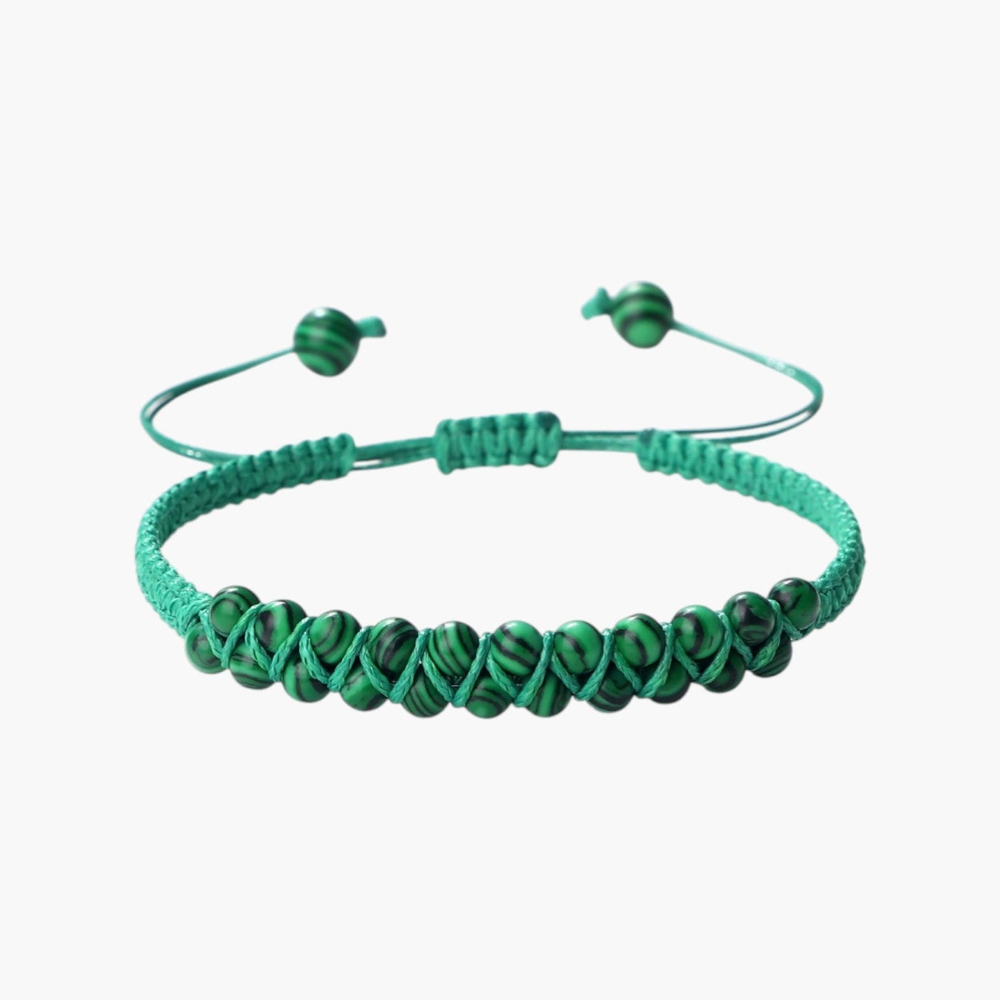 Pulseira Boho em Corda com Pedras Naturais