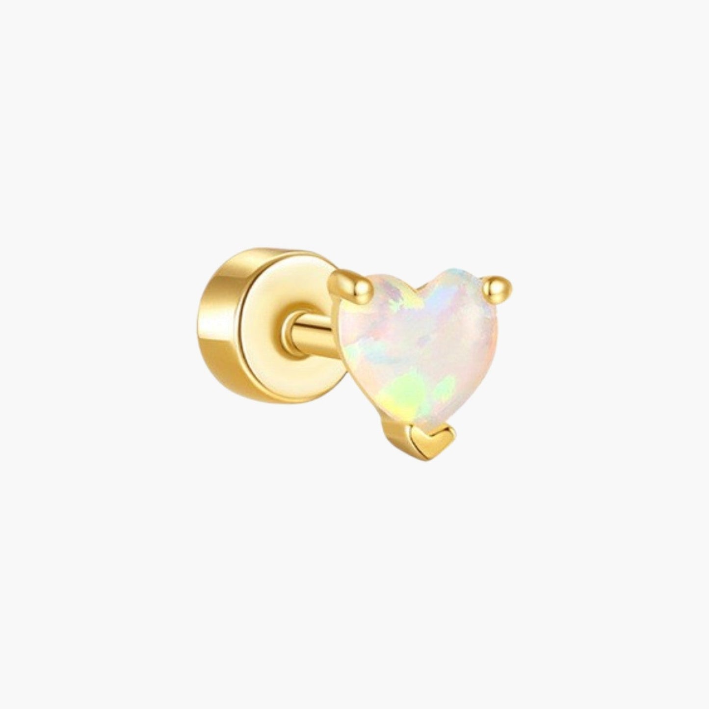 Piercing de Orelha em Prata 925 com Zircónias