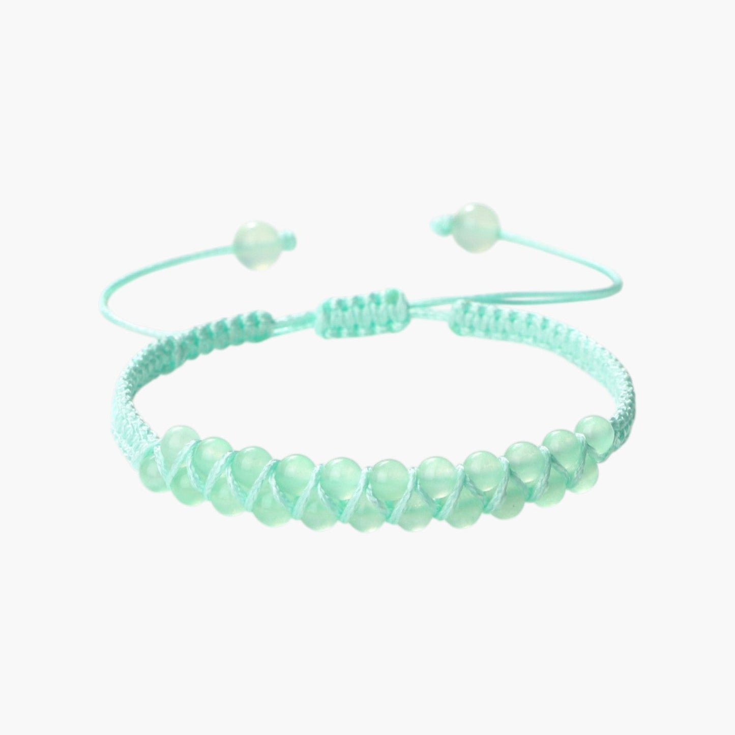 Pulseira Boho em Corda com Pedras Naturais