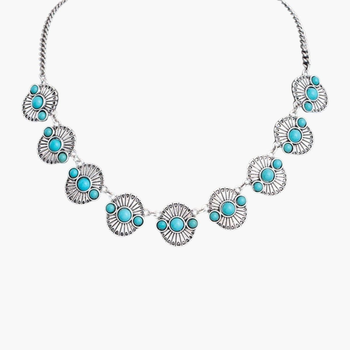 Colar Multicamadas Statement com Pendentes