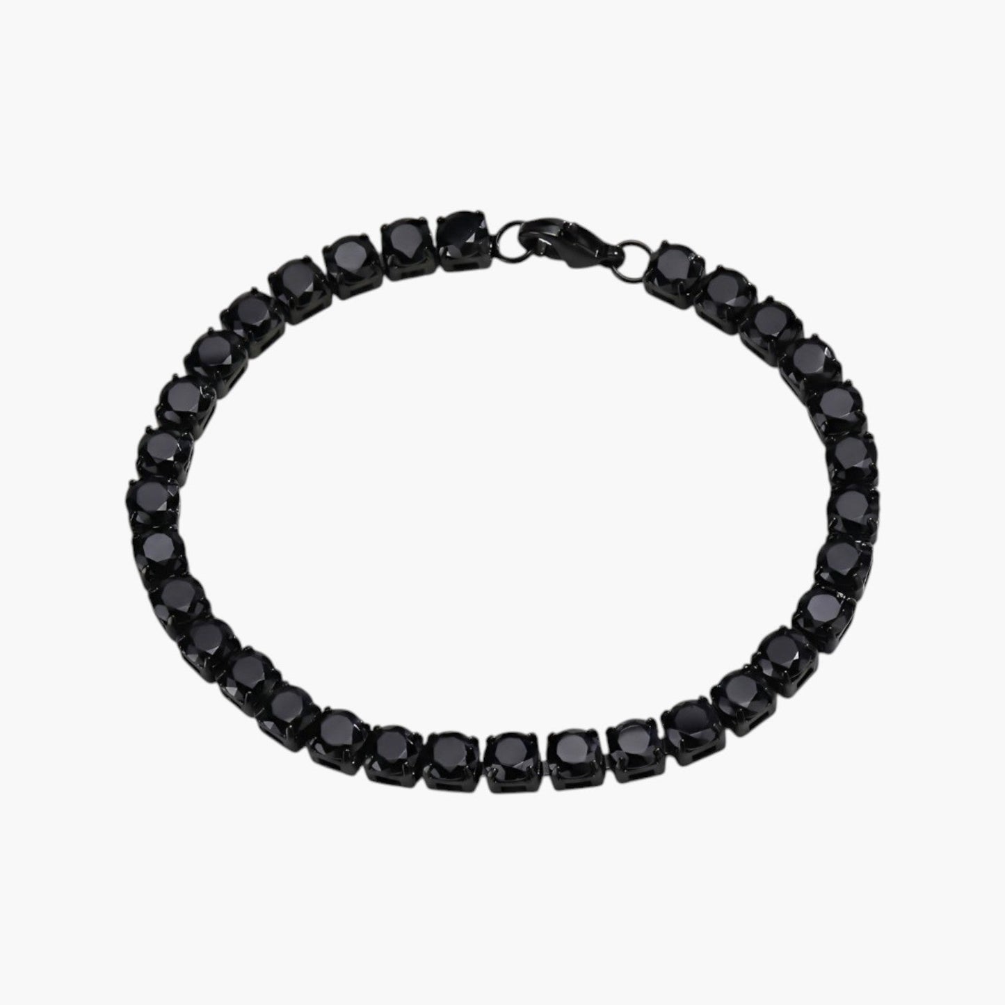 Pulseira Ténis em Aço Inoxidável com Zircónias Brilhantes