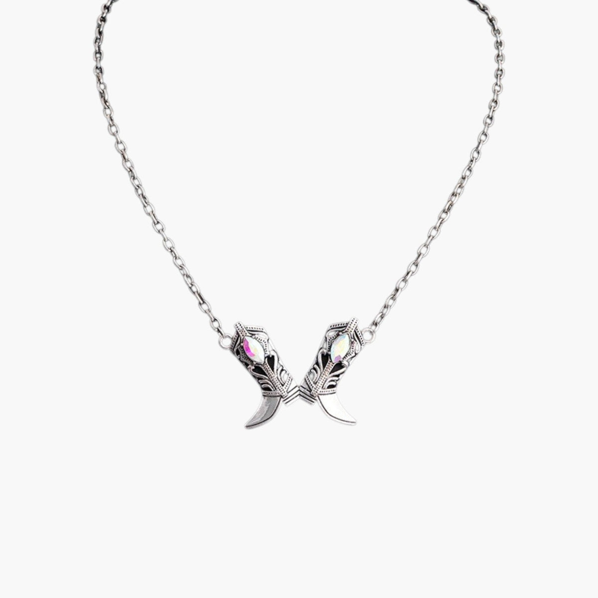 Colar Multicamadas Statement com Pendentes