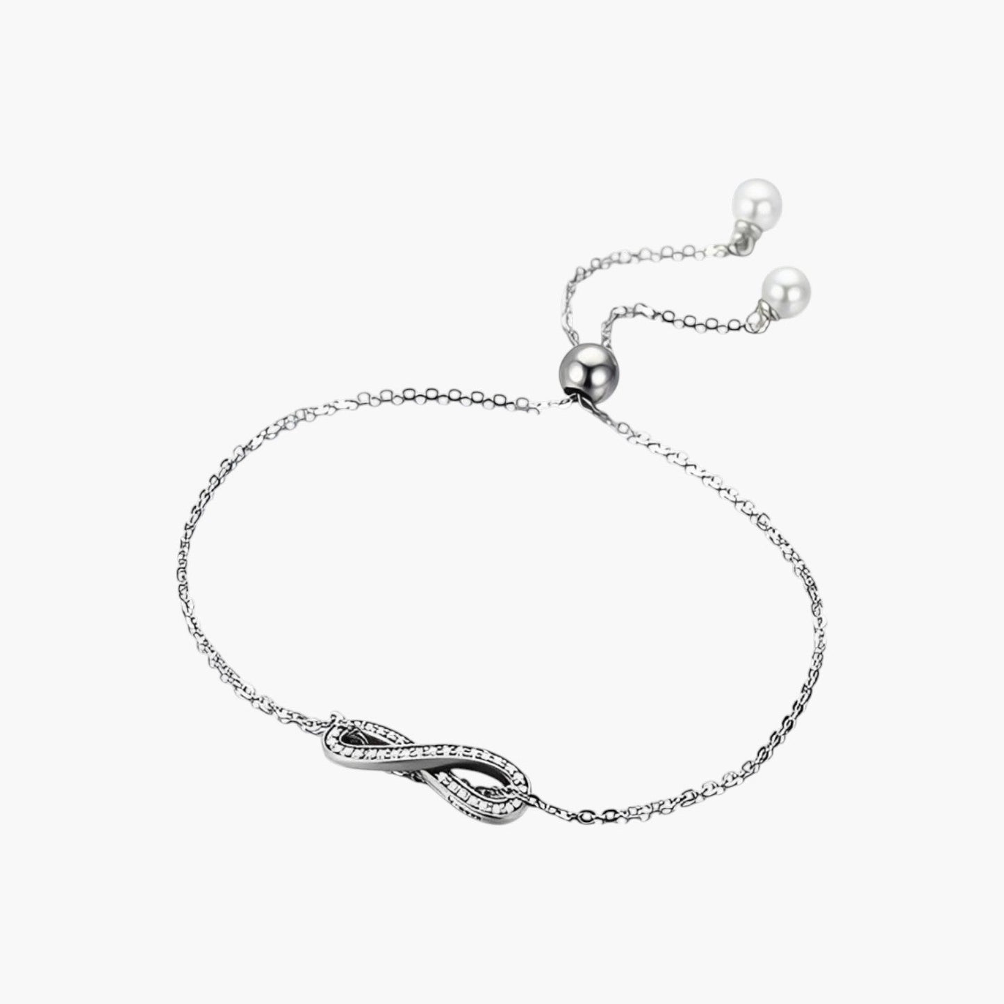 Pulseira em Prata Esterlina 925 com Pendente Infinito
