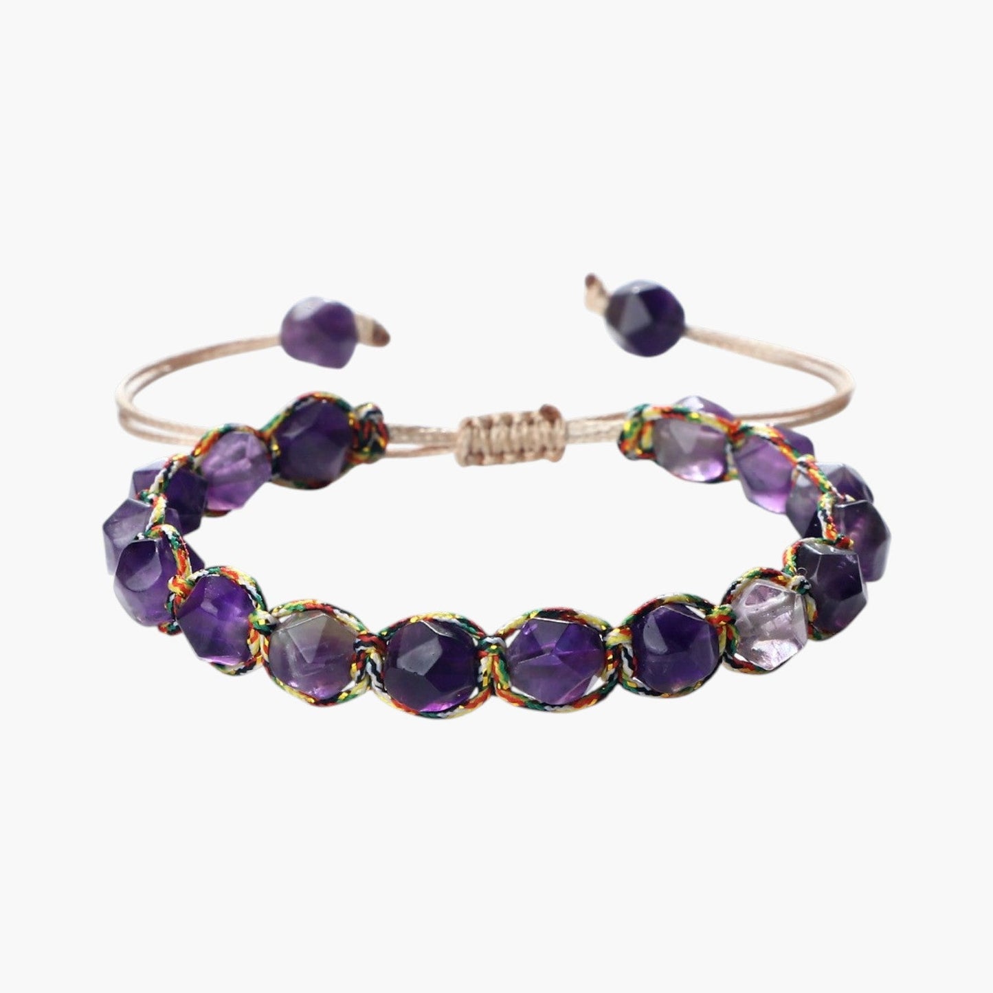 Pulseira de Pedra Natural Facetada