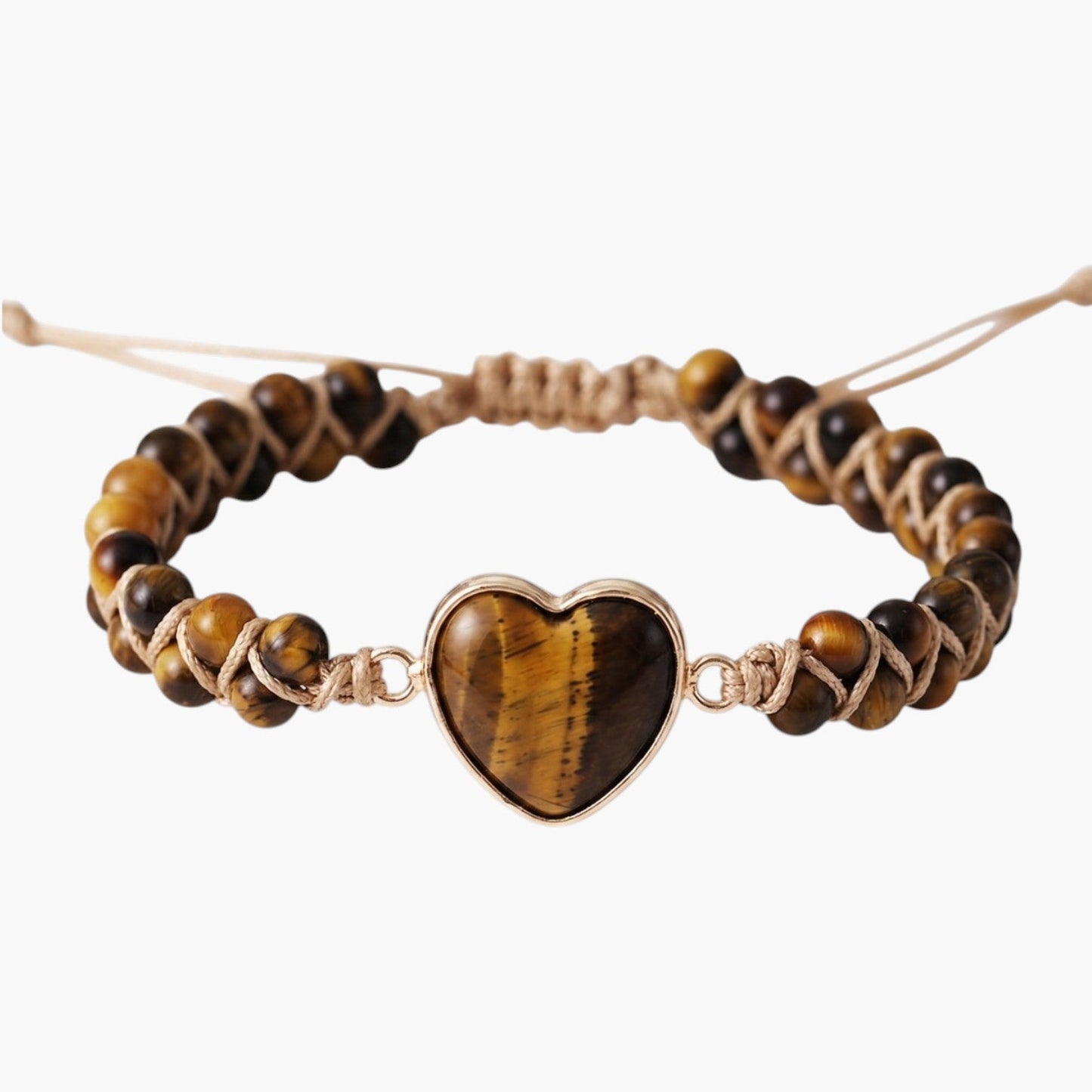 Pulseira Coração em Pedra Natural