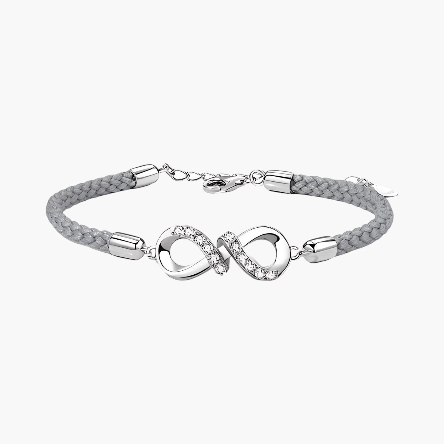 Pulseira de Casal Infinito em Prata de Lei 925