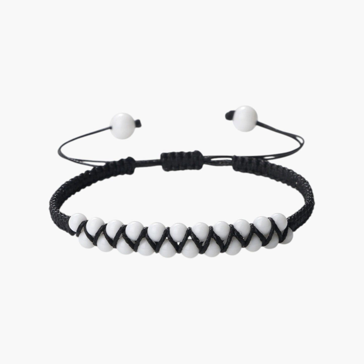 Pulseira Boho em Corda com Pedras Naturais