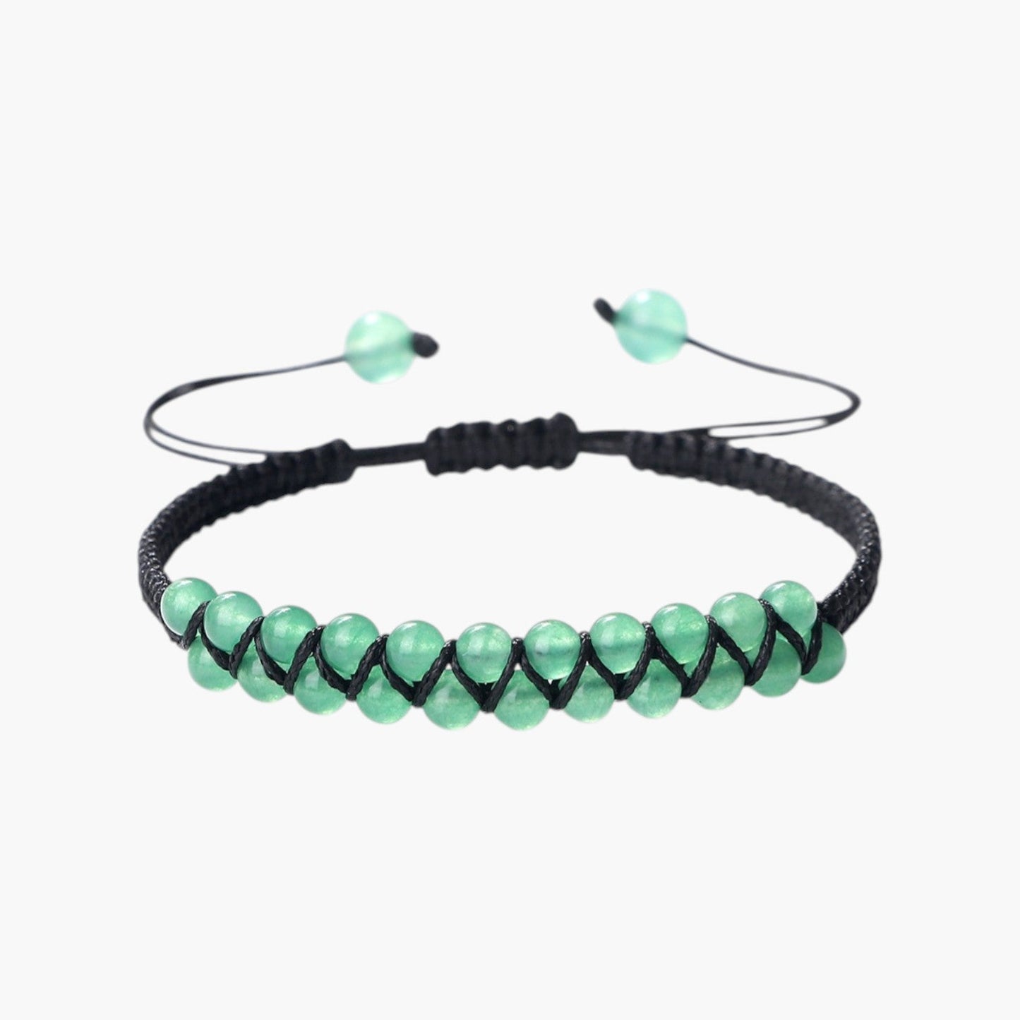Pulseira Boho em Corda com Pedras Naturais