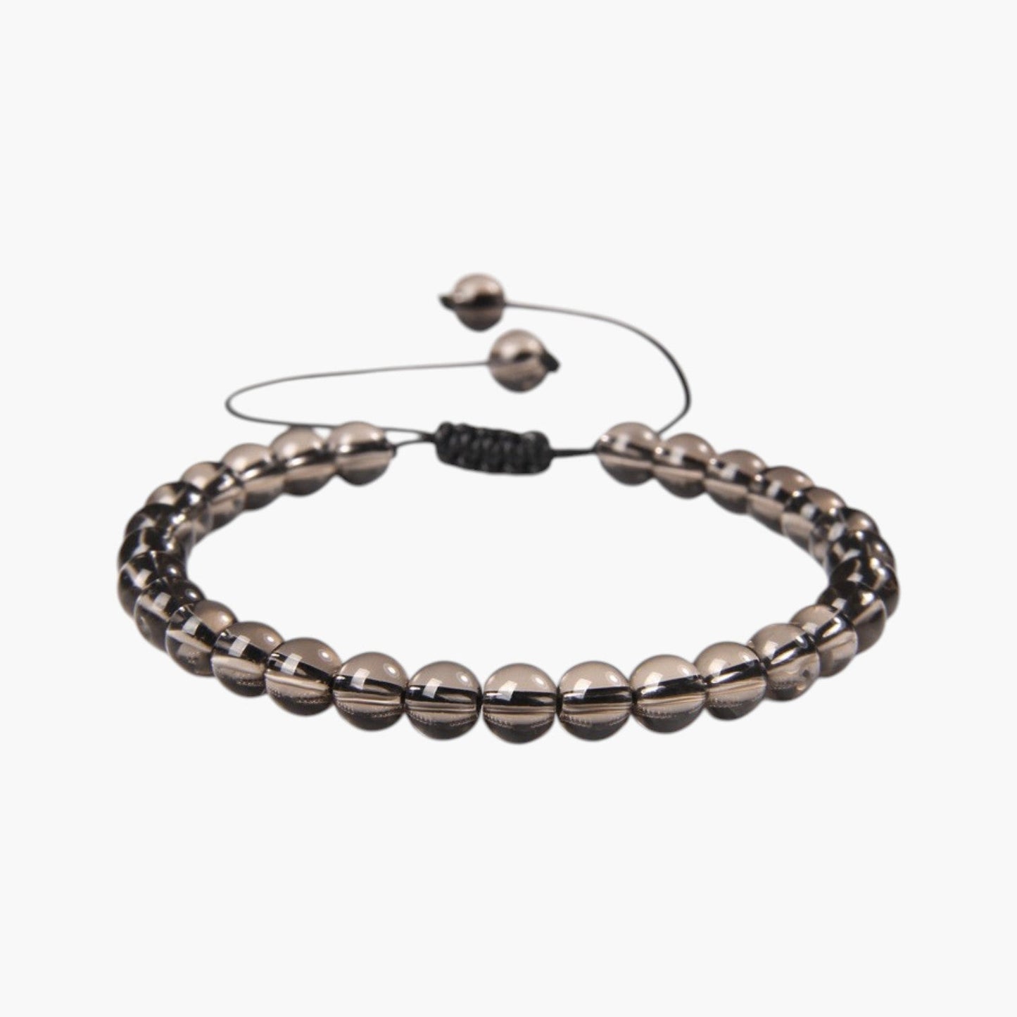 Pulseira Ajustável com Contas de Pedra Natural