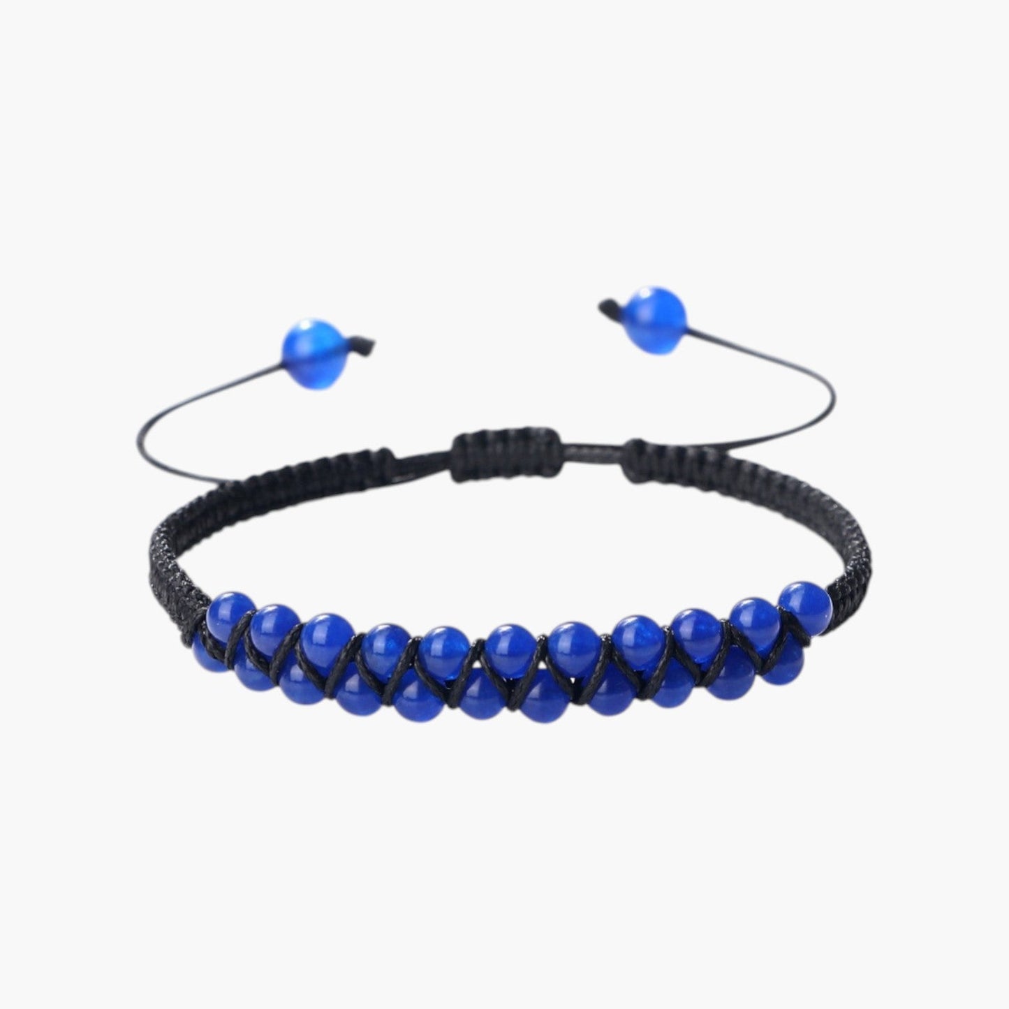 Pulseira Boho em Corda com Pedras Naturais