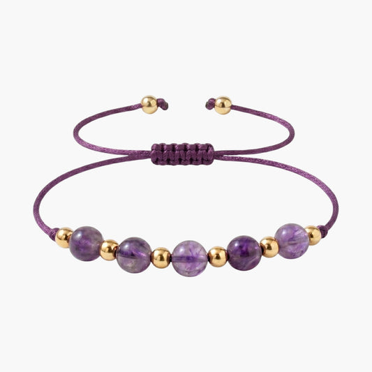 Pulseira em Pedra Natural de Ametista