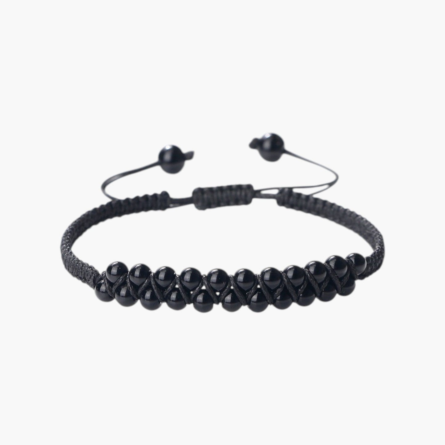 Pulseira Boho em Corda com Pedras Naturais