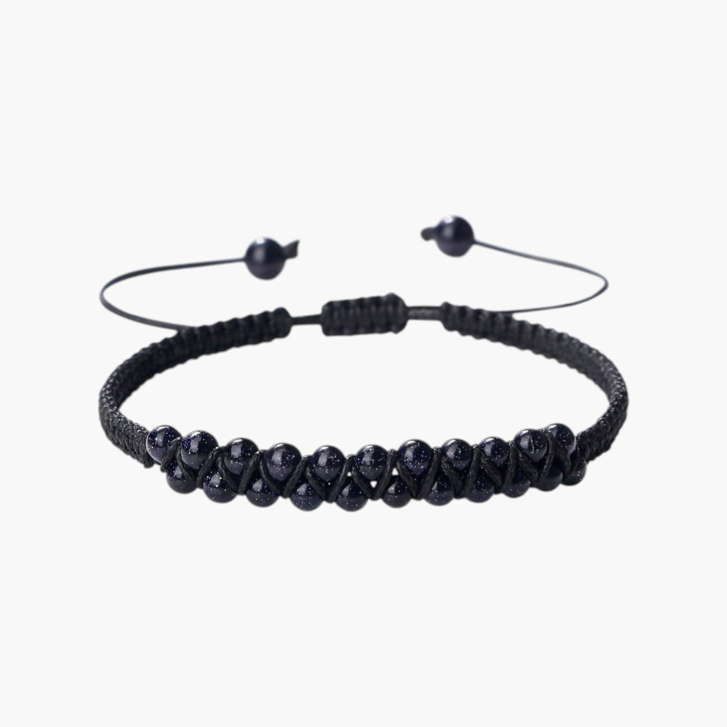 Pulseira Boho em Corda com Pedras Naturais