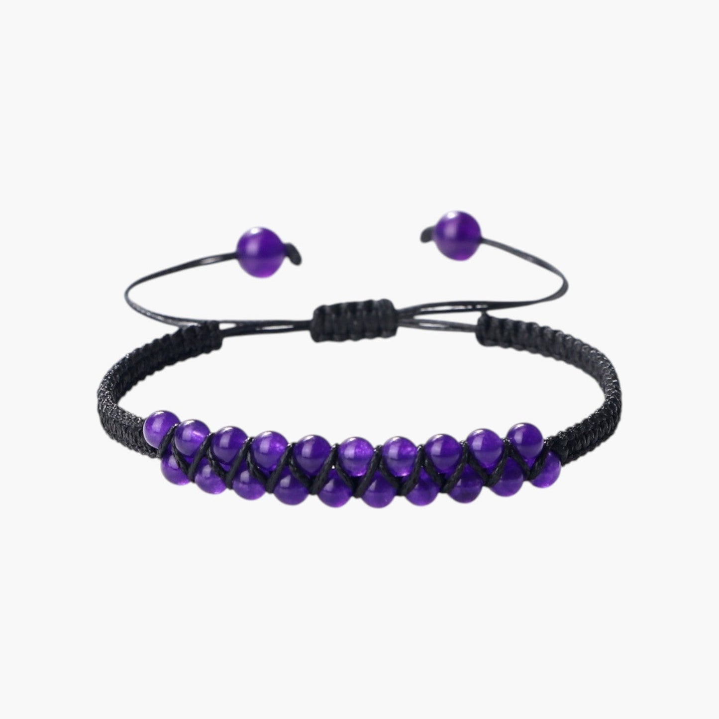 Pulseira Boho em Corda com Pedras Naturais