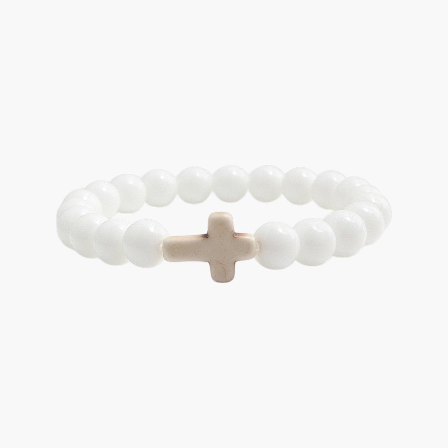 Pulseira Cruz em Pedra Natural