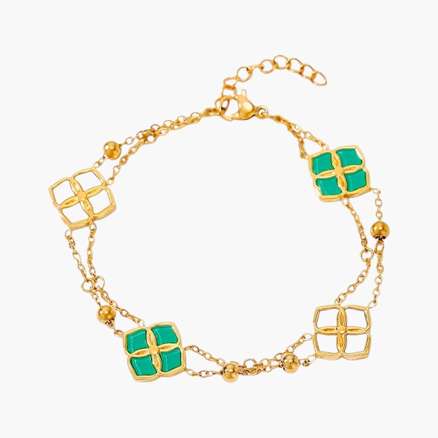 Pulseira Geométrica em Aço Inoxidável